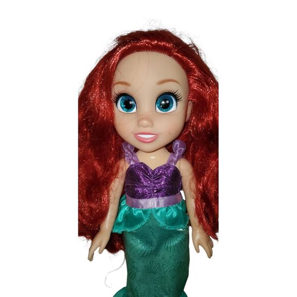 Jakks Pacific Disney My Friend Ariel‎ 18" Kids Baby Doll Blue Eyes Sparkle - Picture 1 of 7
